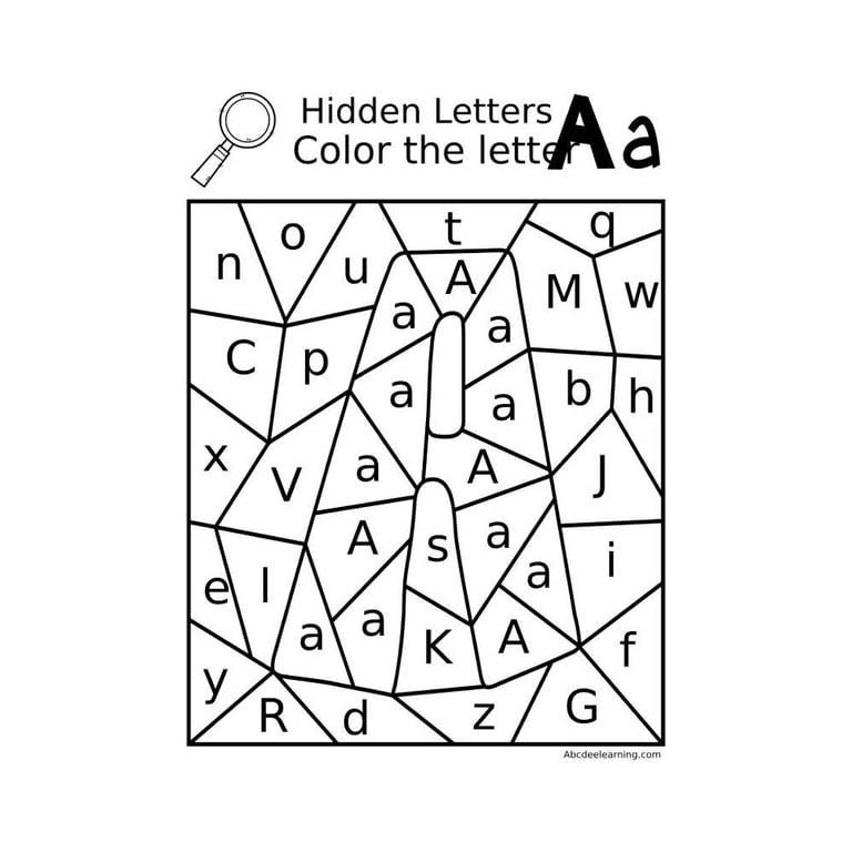Elementary school Worksheet | Hidden Letters