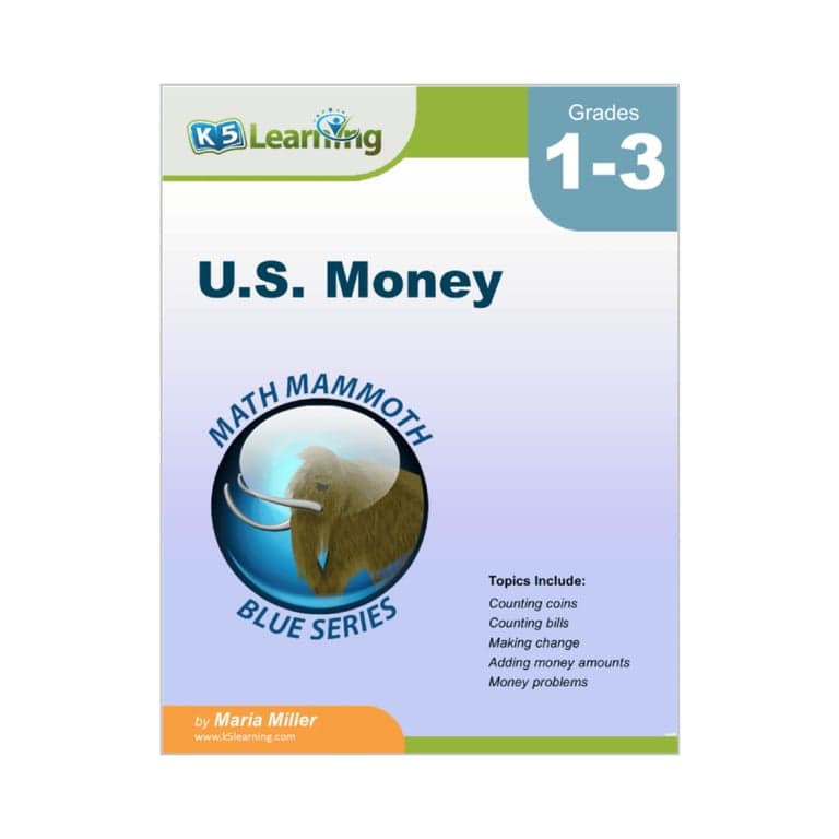 Elementary school Workbook | U.S. Money