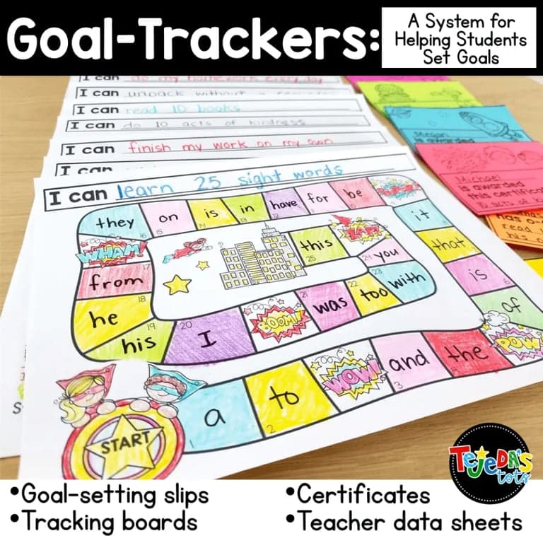Elementary school Material | Goal-Trackers: A System for Helping Students Set Goals