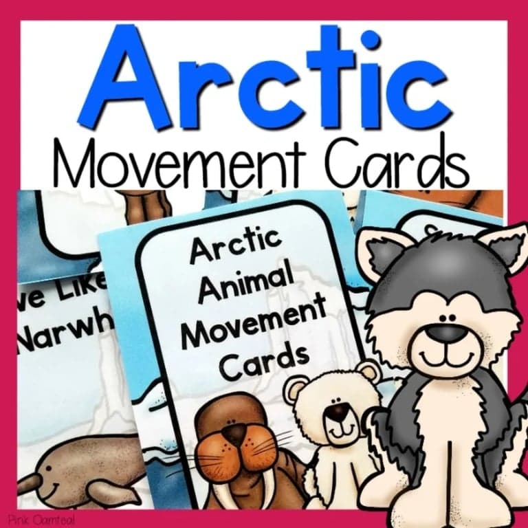 Elementary school Energizer | Arctic Movement Cards and Printables