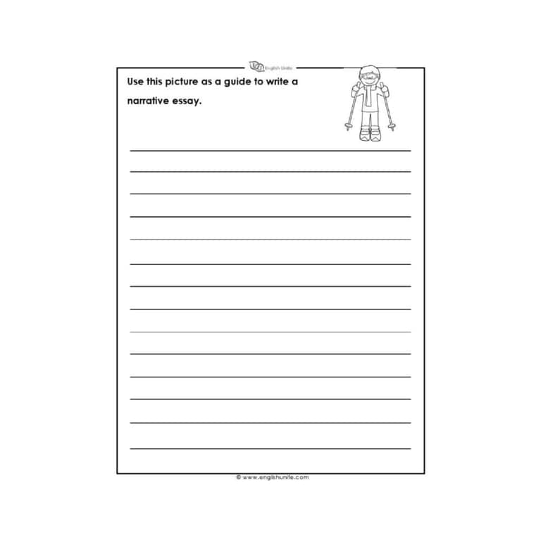 Elementary school Worksheet | Narrative Essay Writing Prompt 4