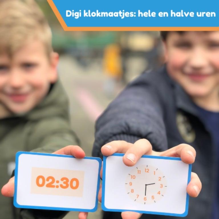 Elementary school Spel | Digi Klokmaatjes: Hele en Halve Uren