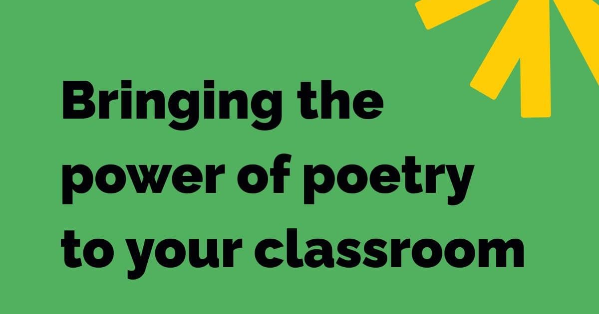 Poetry masterclass for KS2 practitioners: inspiring young writers through poetry