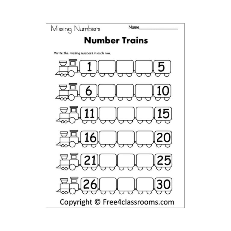 Elementary school Worksheet | Kindergarten Math - Numbers