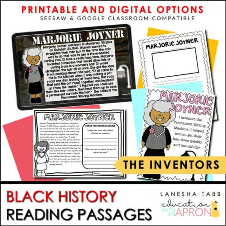 Elementary school Lesson Package | Black History - Inventors Now Digital!