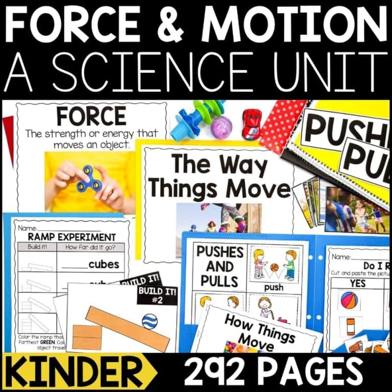 Elementary school Lesson Package | Force and Motion for Kindergarten