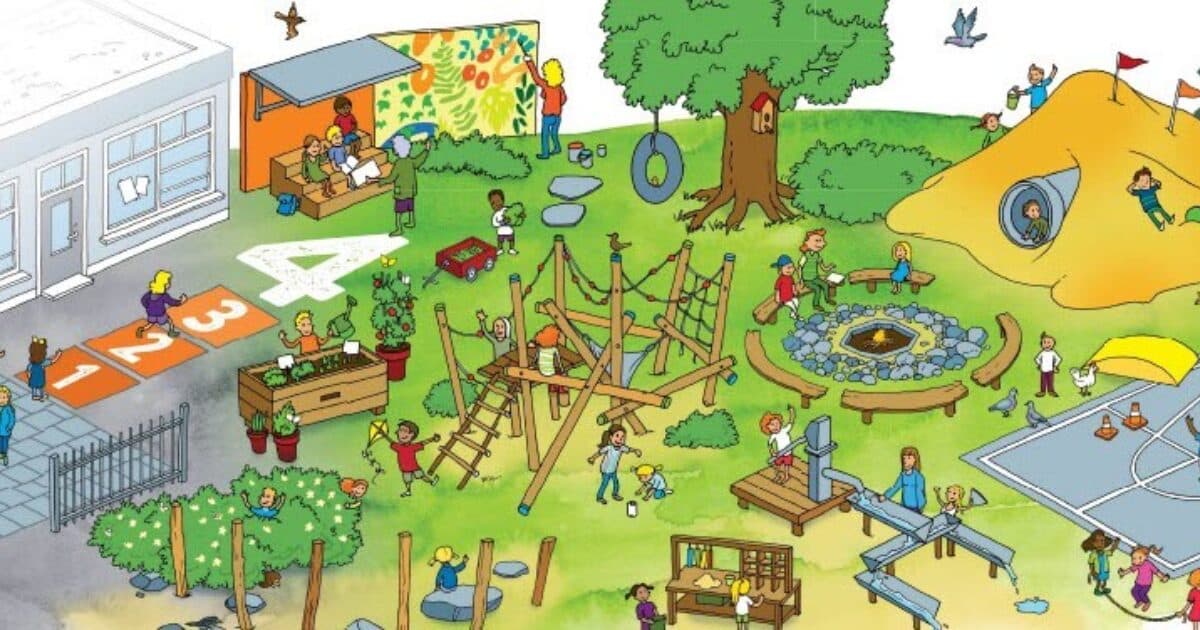 IVN and Jantje Beton are making €5,000 available 10 times for green primary school playgrounds