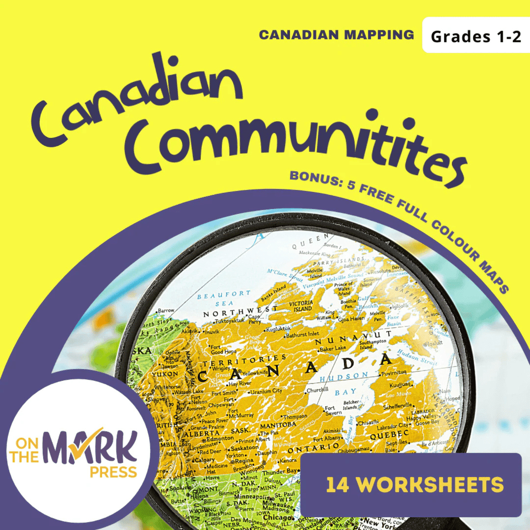 Elementary school Worksheet | Canadian Communitites Mapping Grades 1-2