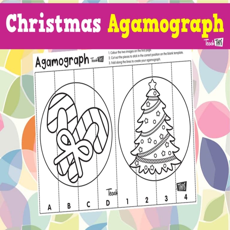 Elementary school Worksheet | Christmas Agamograph