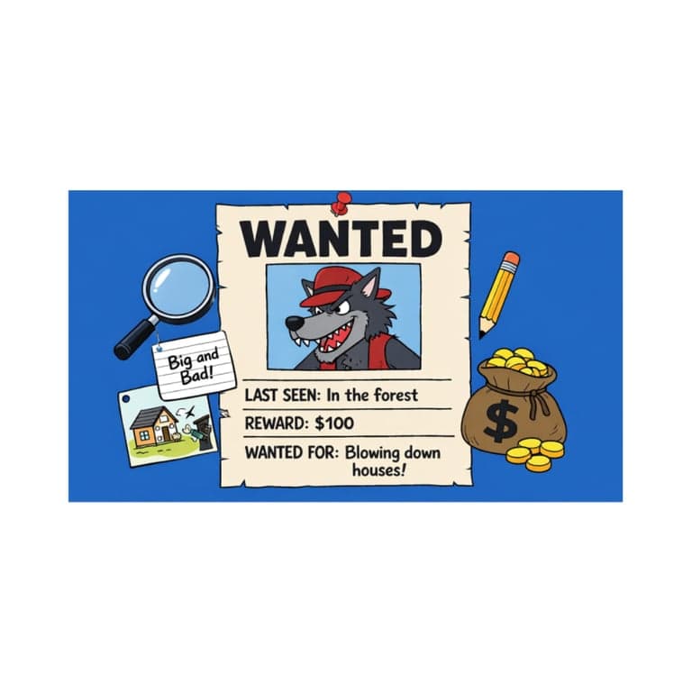 Elementary school Lesson Idea | Fairy Tale Activities: Grade 2 Wanted Poster Project