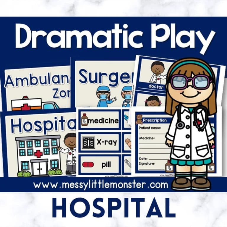 Elementary school Material | Hospital Dramatic Play Printables