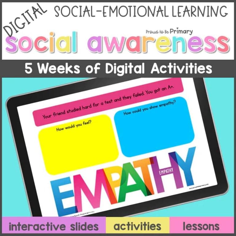 Elementary school Lesson Package | Empathy Conflict Resolution Bullying SEL Social Skill Activities Digital Lessons