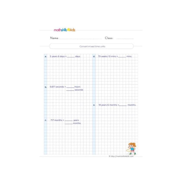 Elementary school Worksheet | Boosting Time-telling Skills: Grade 4
