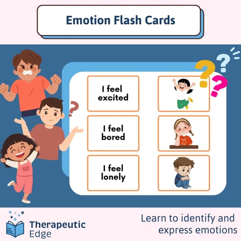 Elementary school Flashcard | Emotion Flash Cards