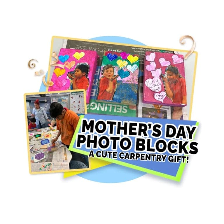 Elementary school Lesson Idea | Mother's Day Photo Blocks