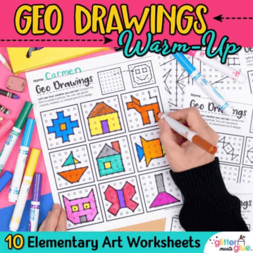 Elementary school Worksheet | Geoboard Drawing