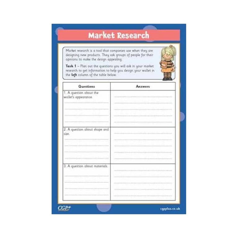 Elementary school Worksheet | Wallets - Market Research