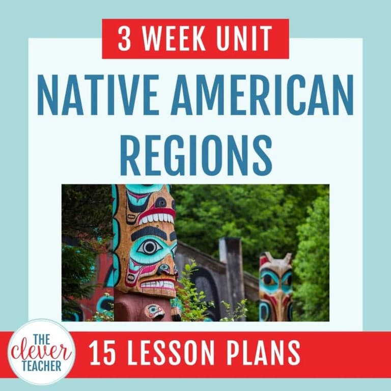 Elementary school Lesson Package | Native American Tribes Activities