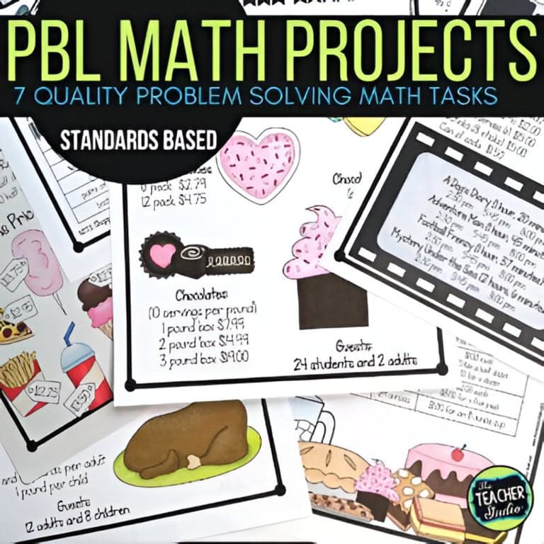 Elementary school Lesson Package | PBL Problem Solving Math Projects