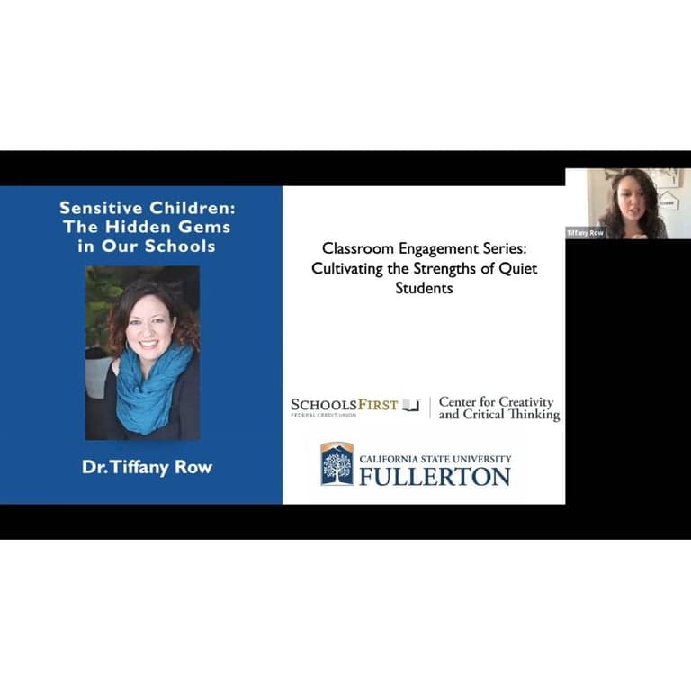 Elementary school Webinar | Sensitive Children - The Hidden Gems in Our Schools