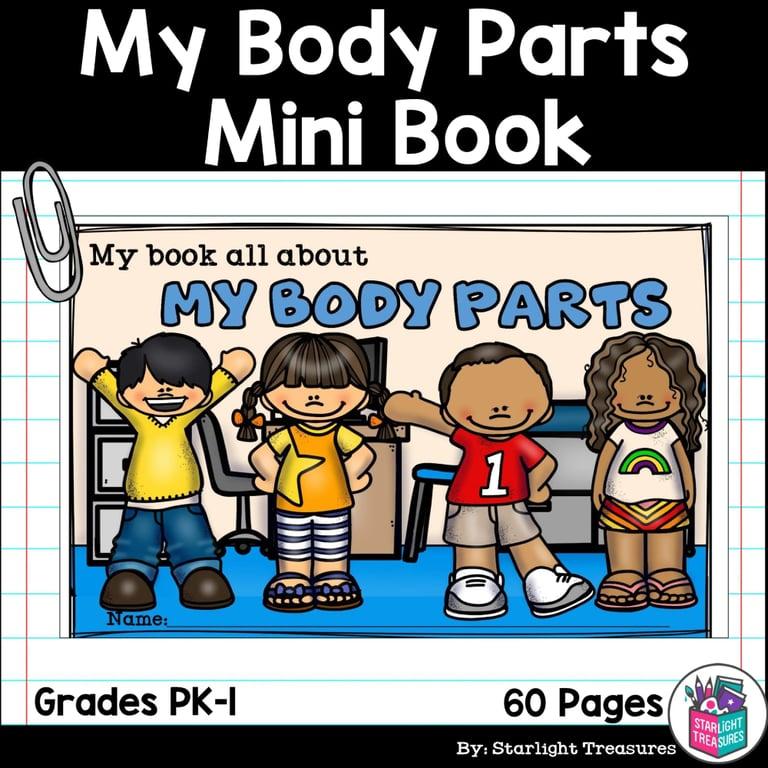 Elementary school Material | My Body Parts Mini Book for Early Readers