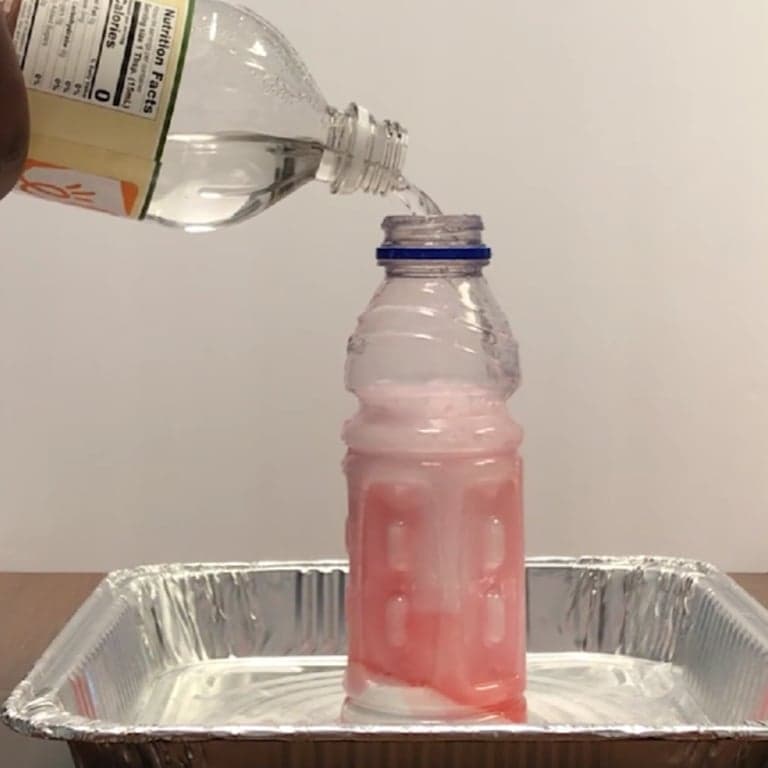 Elementary school Lesson Idea | Cold Volcano Experiment