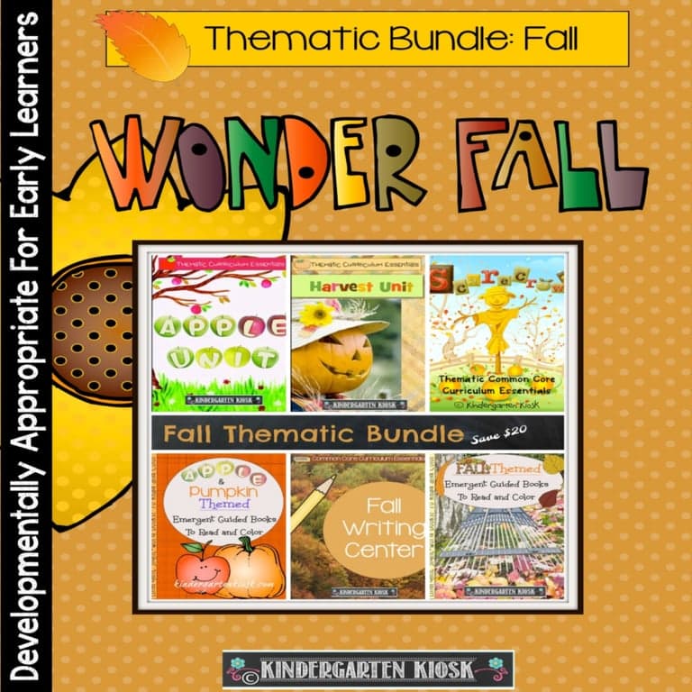 Elementary school Lesson Package | Fall Thematic Bundle