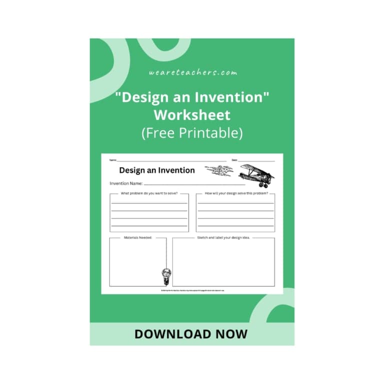 Elementary school Worksheet | Design an Invention Worksheet