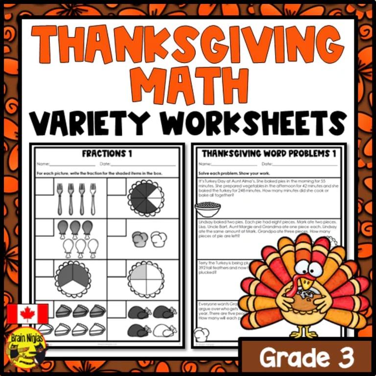 Elementary school Worksheet | Thanksgiving Math Worksheets Grade 3 - Numbers to 1000