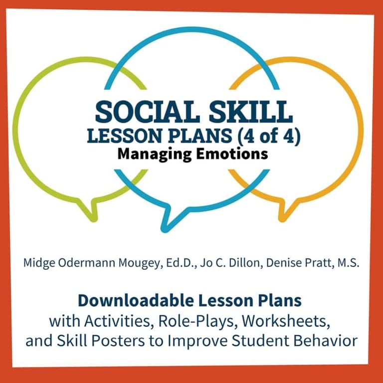 Elementary school Lesson Package | Social Skill Downloadable Lesson Plans: Managing Emotions (Set 4 of 4)