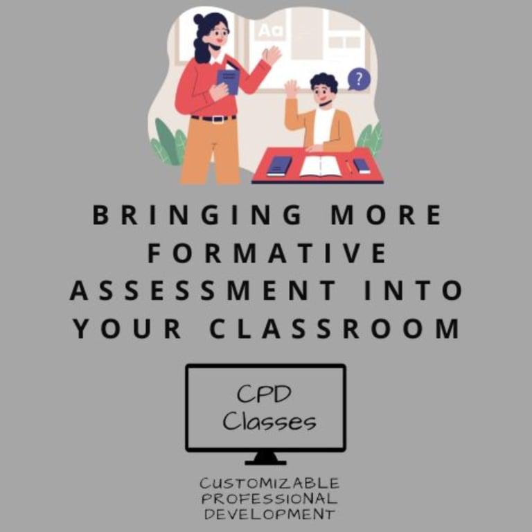 Elementary school Course | Bringing More Formative Assessment Into Your Classroom