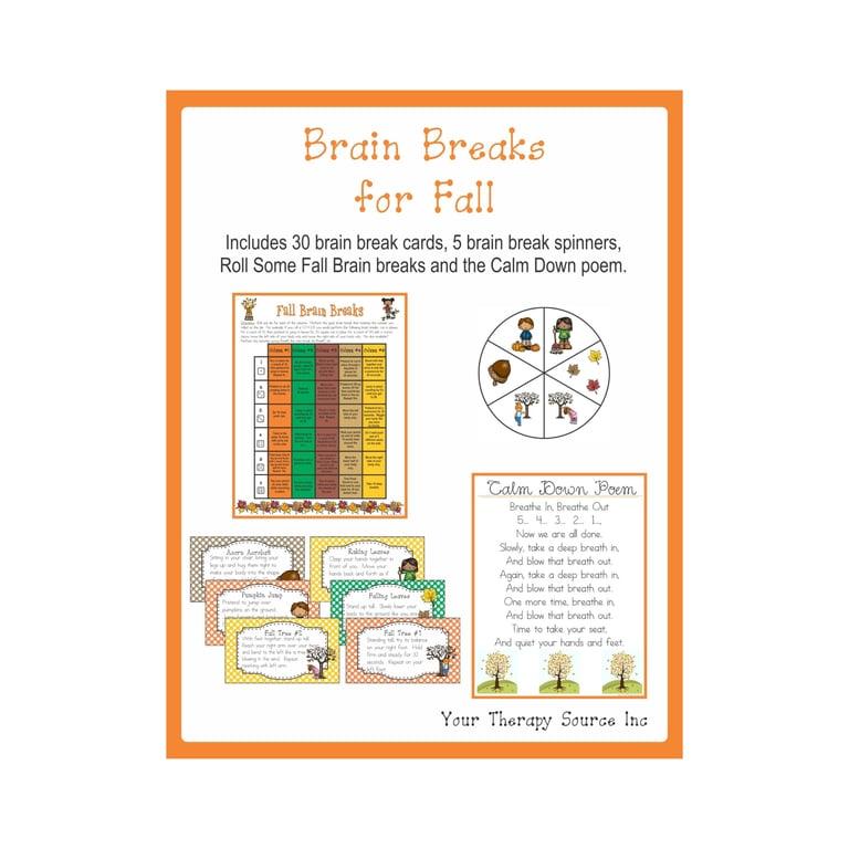 Elementary school Energizer | Brain Breaks for Fall by Your Therapy Source