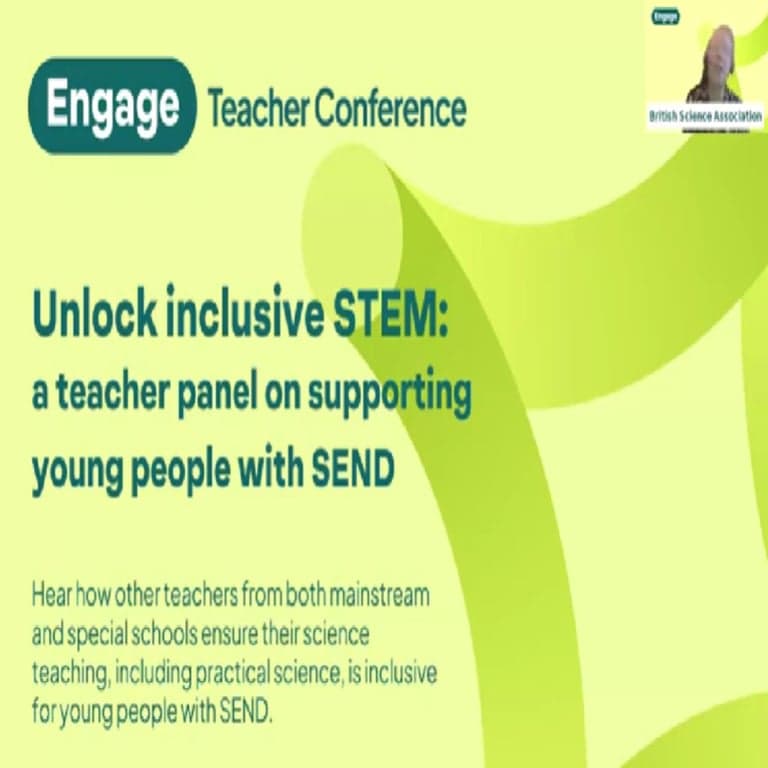 Elementary school Conference | Unlock Inclusive STEM: Supporting Young People With SEND