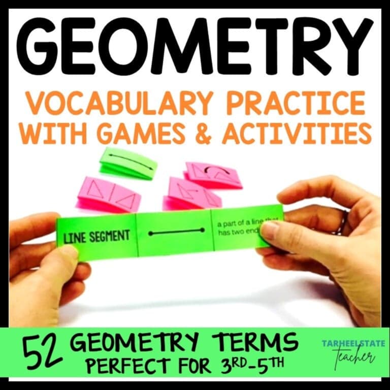Elementary school Game | Geometry Vocabulary Games and Activities