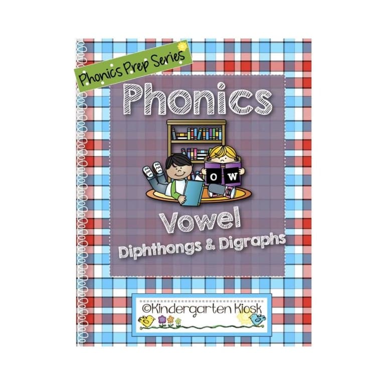 Elementary school Workbook | Phonics Prep: Vowel Diagraph and Diphtong