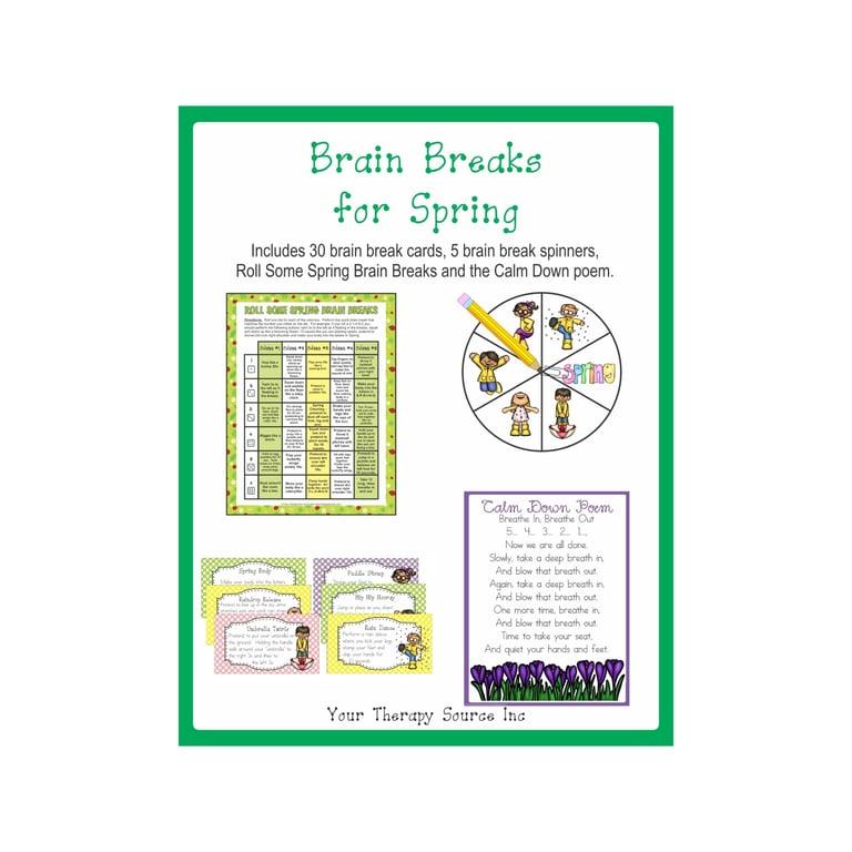 Elementary school Energizer | Brain Breaks for Spring by Your Therapy Source