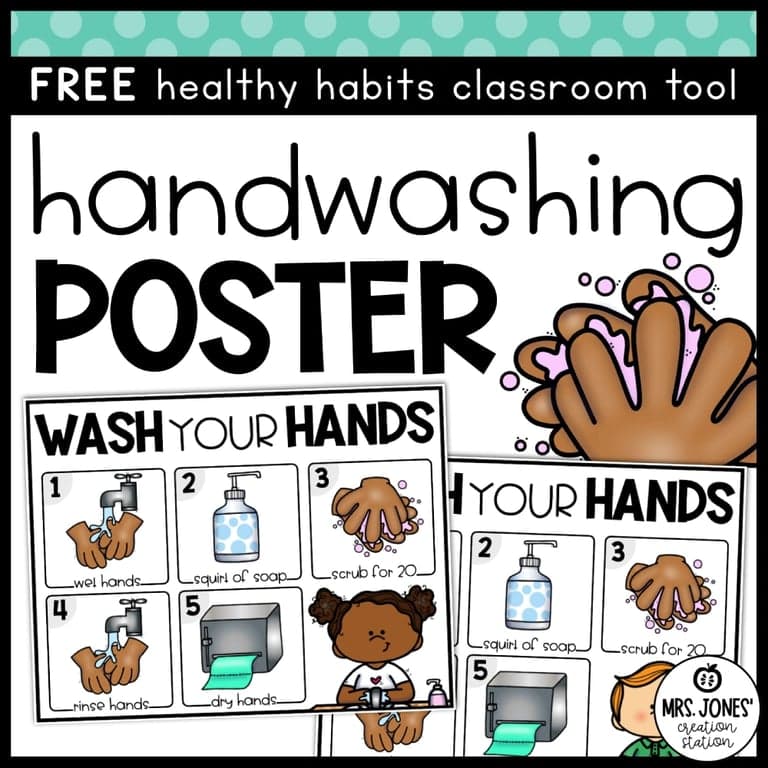 Elementary school Poster | Hand Washing Poster