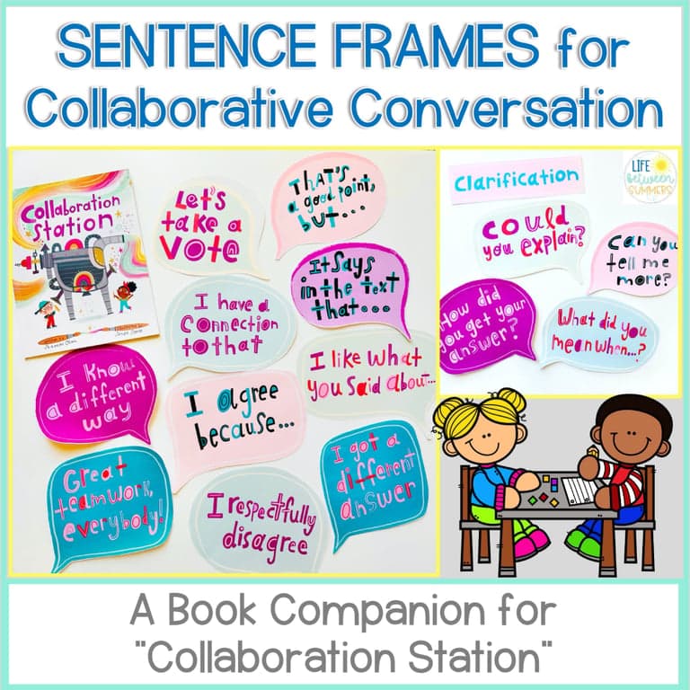 Elementary school Material | Collaboration Station Accountable Talk Stems
