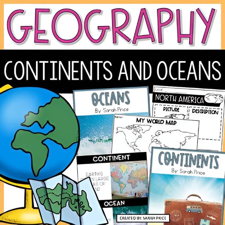 Elementary school Lesson Package | Teaching the 7 Continents and 5 Oceans