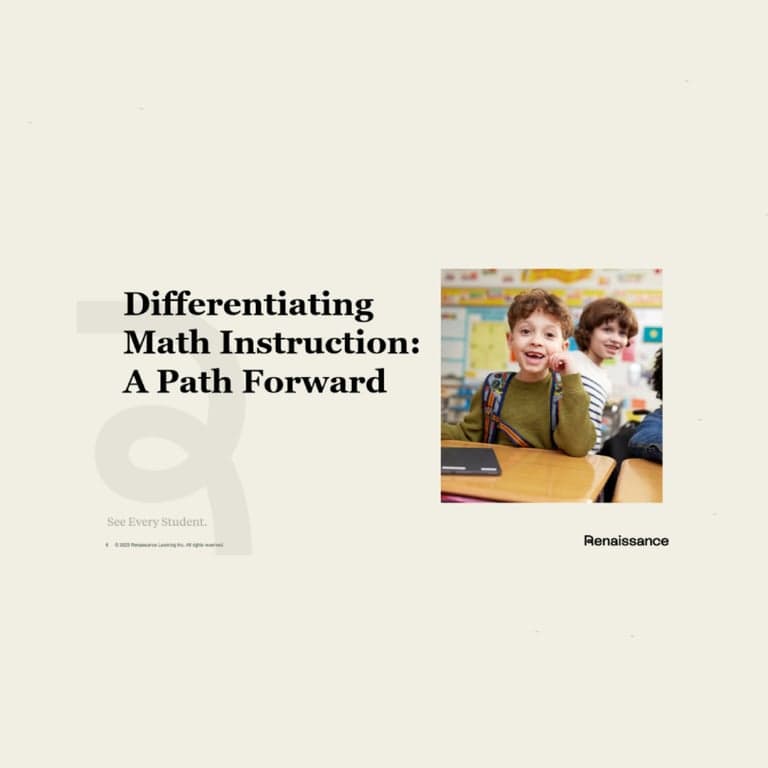 Elementary school Webinar | Differentiating Math Instruction: A Path Forward