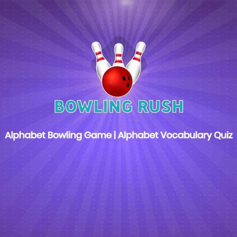 Elementary school Game | Alphabet Bowling Game - A to Z Vocabulary Quiz