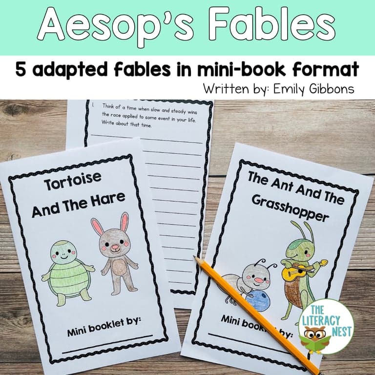 Elementary school Material | Aesop’s Fables Close Reading Passages With Comprehension Questions