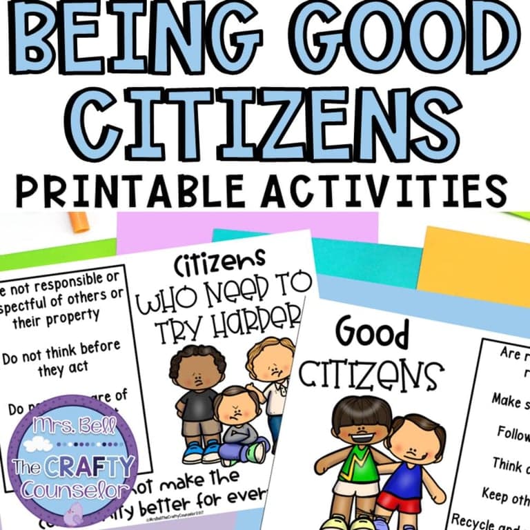 Elementary school Lesson Package | Activities for Being a Good Citizen for Elementary Aged Children