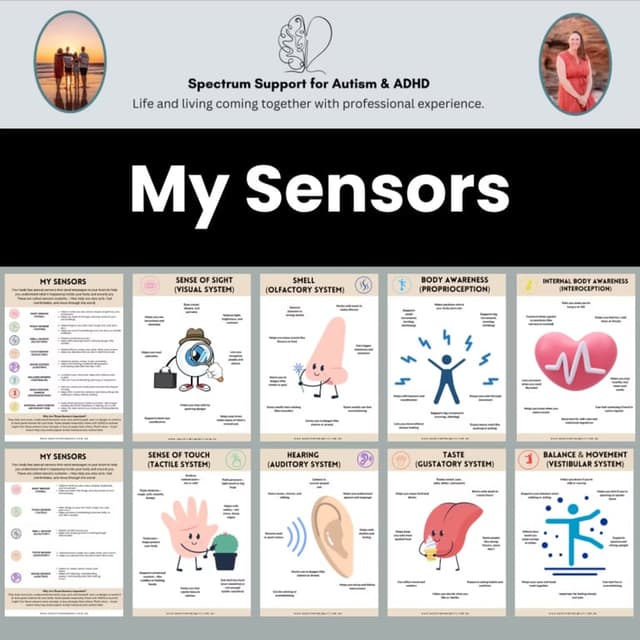Elementary school Lesson Package | My Sensors Poster Pack - Understand Your Body
