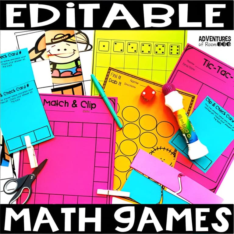 Elementary school Game | Editable Math Games