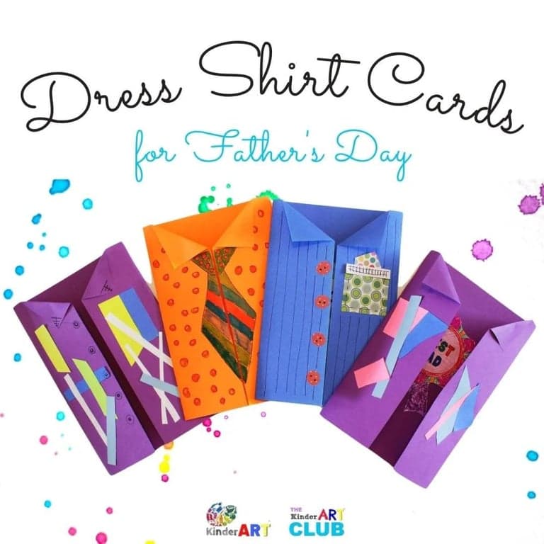Elementary school Lesson Idea | Dress Shirt Cards - Perfect for Father’s Day
