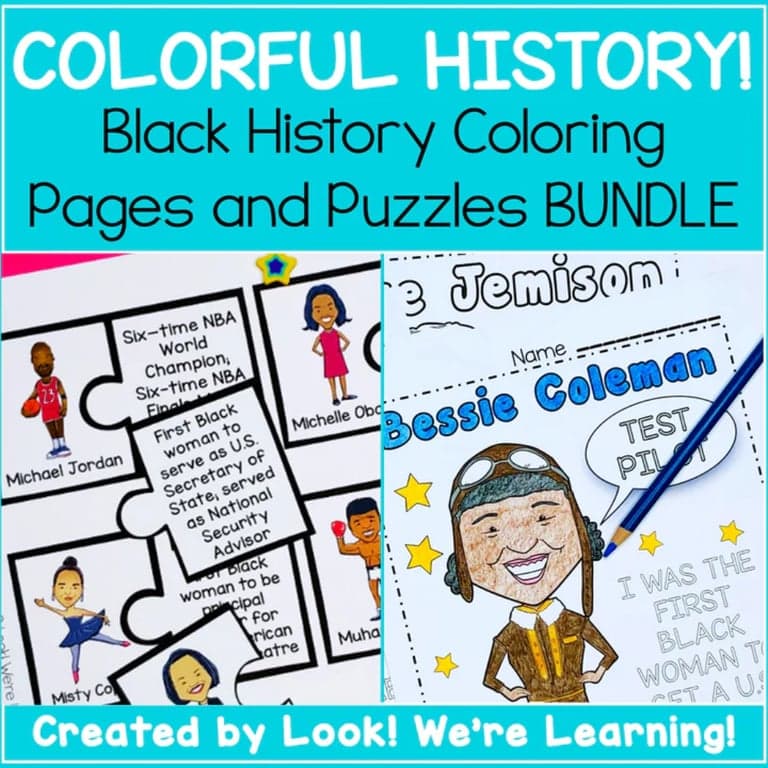 Elementary school Lesson Package | Colorful History! Elementary Black History Learning Bundle