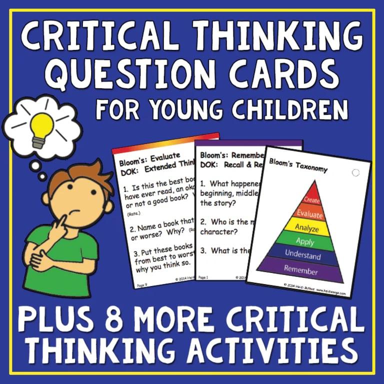 Elementary school Game | Printable Critical Thinking Question Cards