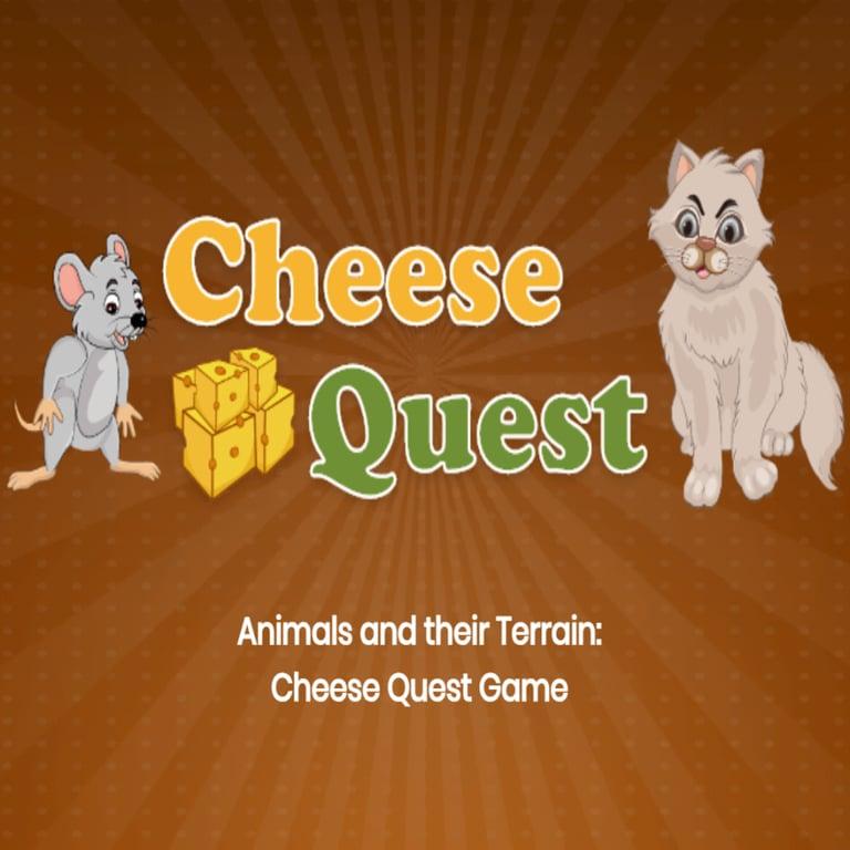 Elementary school Game | Animals and Terrain Cheese Quest Game for Grades 1-2