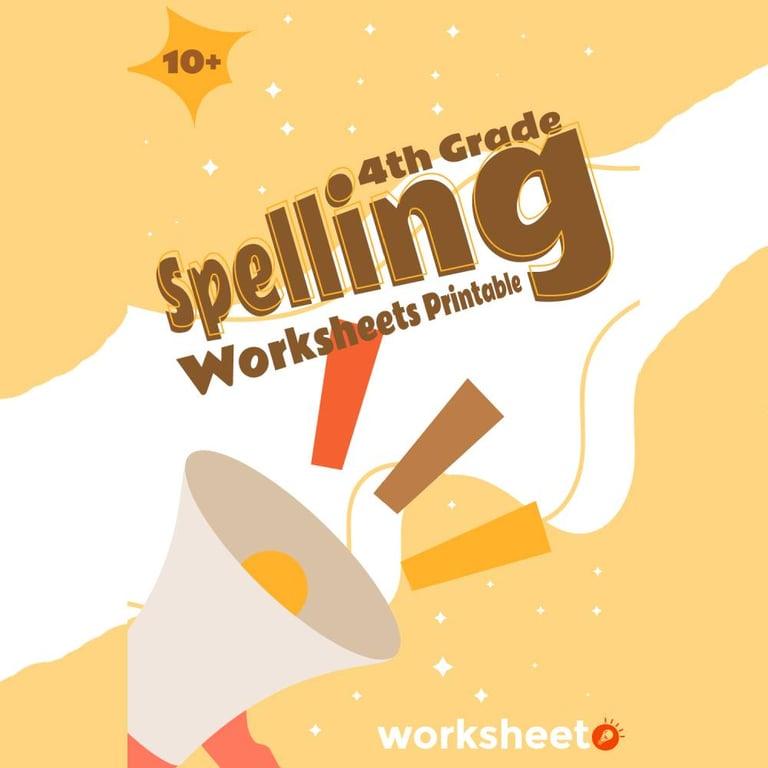 Elementary school Worksheet | 4th Grade Spelling Printable